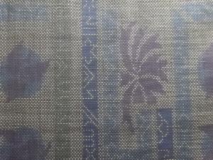 アンティーク　抽象模様織り出し本場泥大島紬着物(5マルキ)